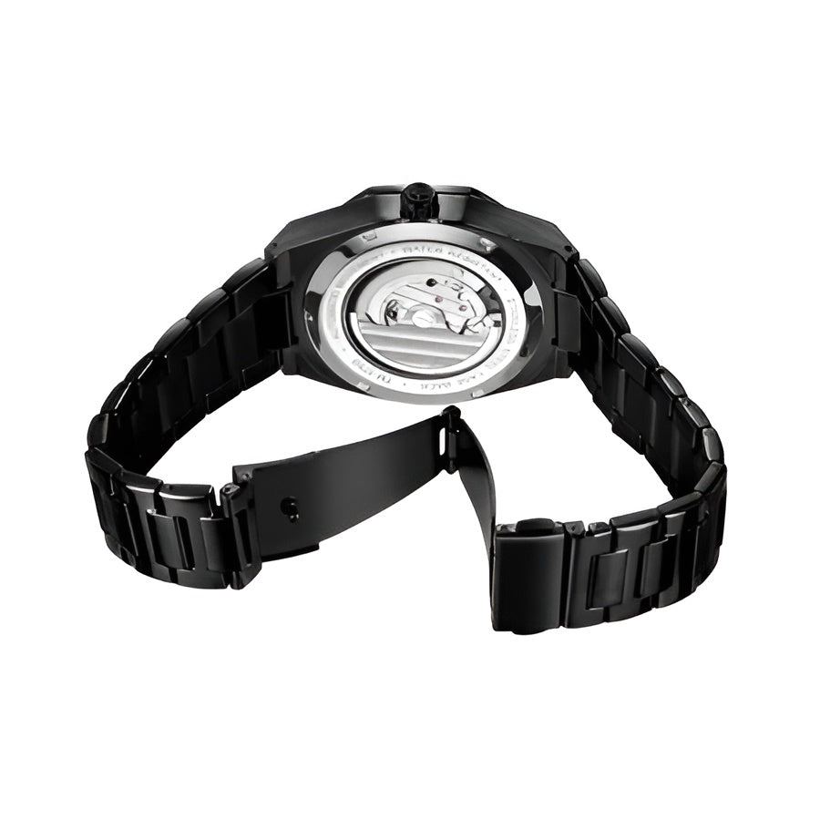 Relógio Masculino Skeleton Black